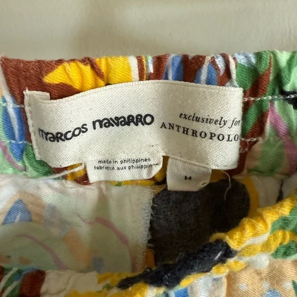 Marcos Navarro for Anthropologie Flannel Sleep Pants Animal Print Colorful, M - Picture 9 of 14